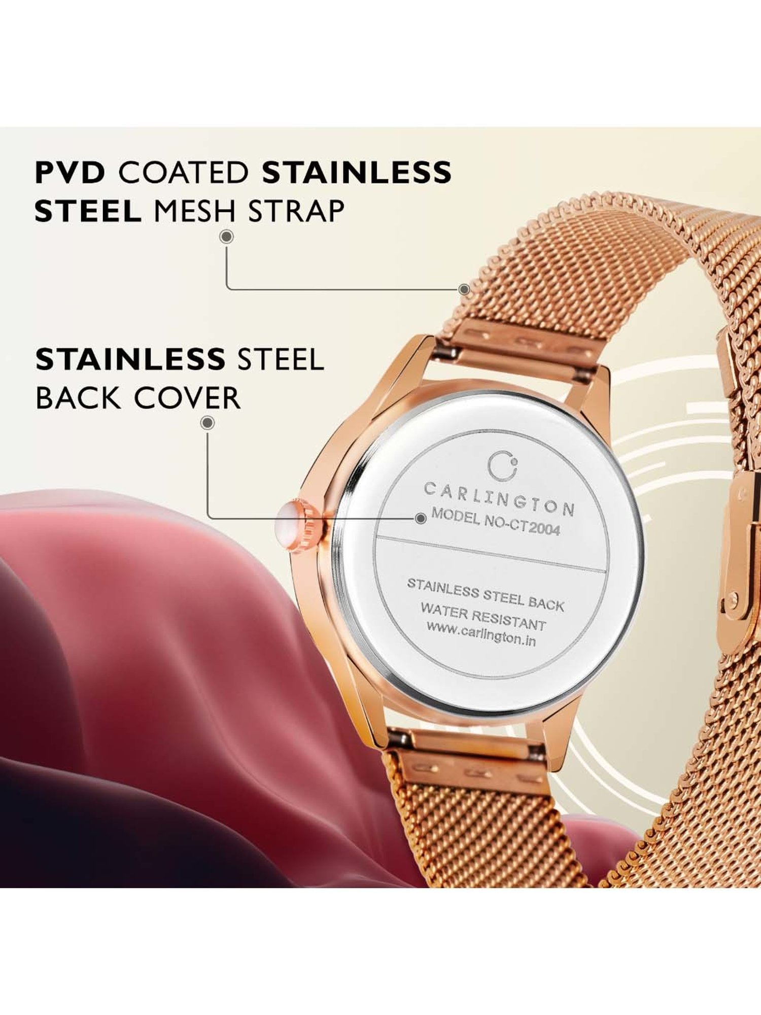 CARLINGTON CT 2004 Analog Watch for Women