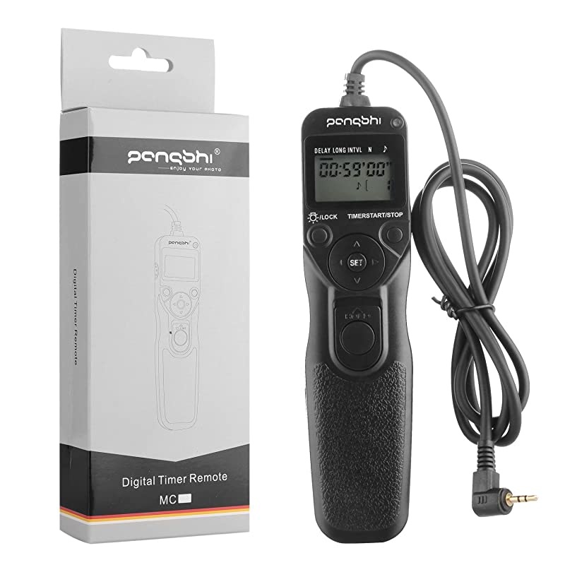 Shutter Release for Canon  RS60E3 LCD Wired Timer Remote Control for Canon T5i T4i T2i T1i XT XTi XS XSi 60D G16 G15 G12 G11 G1X 70D 60Da 60D T6s T6i T3i T3 760D 100D 550D 1100D DSLR Camera