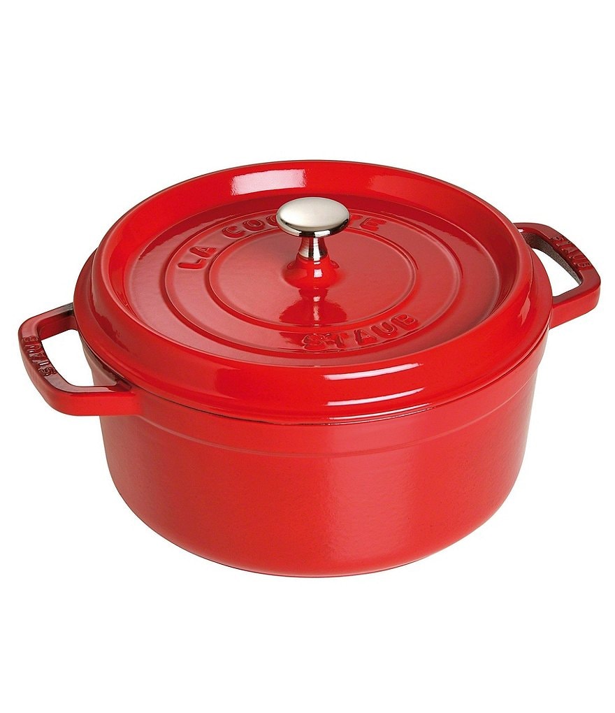 Staub Cast-Iron 5.5 QT Round Cocotte