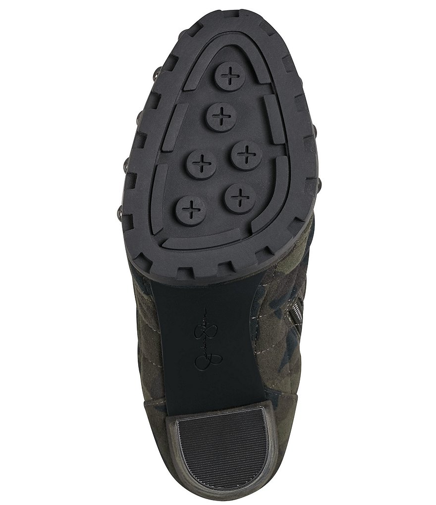 Jessica Simpson Irella4 Camo Print Quilted Studded Lug Sole Platform Hiker Booties