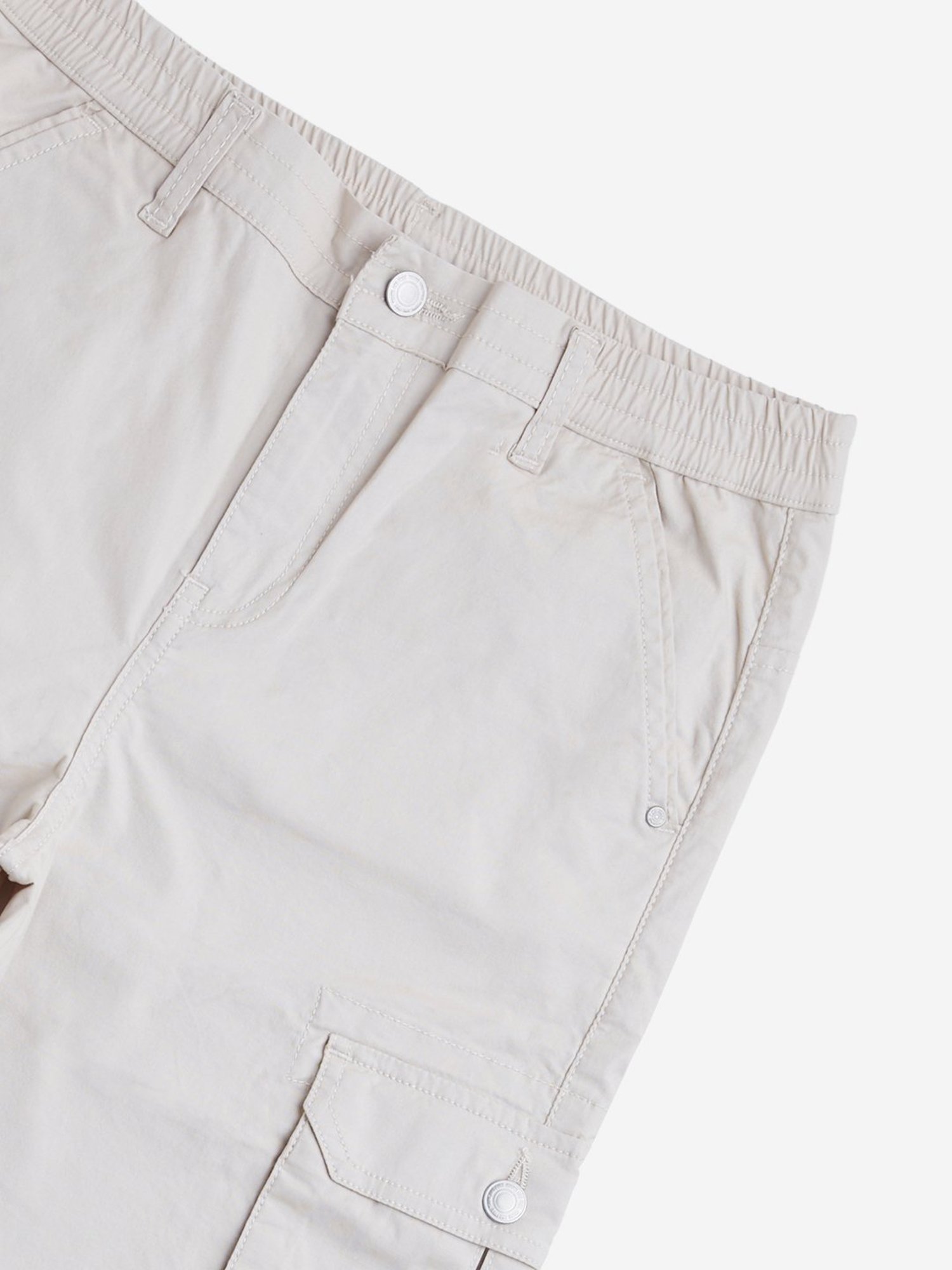 Y&F Boys by Westside Beige Cargo Mid Rise Trousers