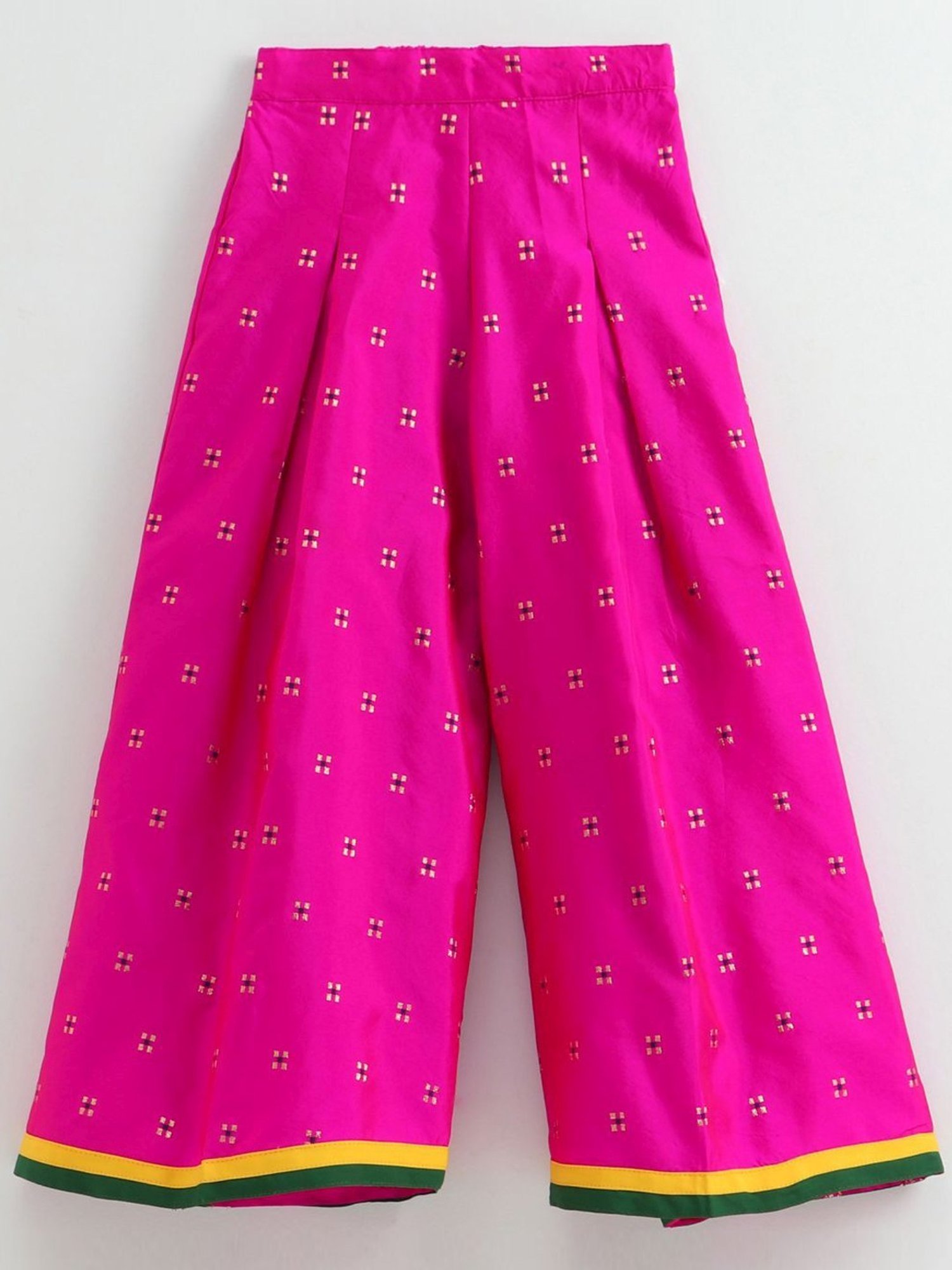 TWISHA Kids Fuchsia Pink Printed Top Set