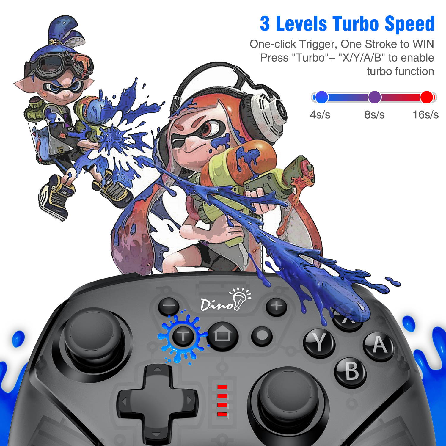 Controller For Switch/Switch Lite Pro Controller Gamepad With Turbo For Nintendo Switch Controller Wireless Gamepads Joystick Support Vibration& Motion Control