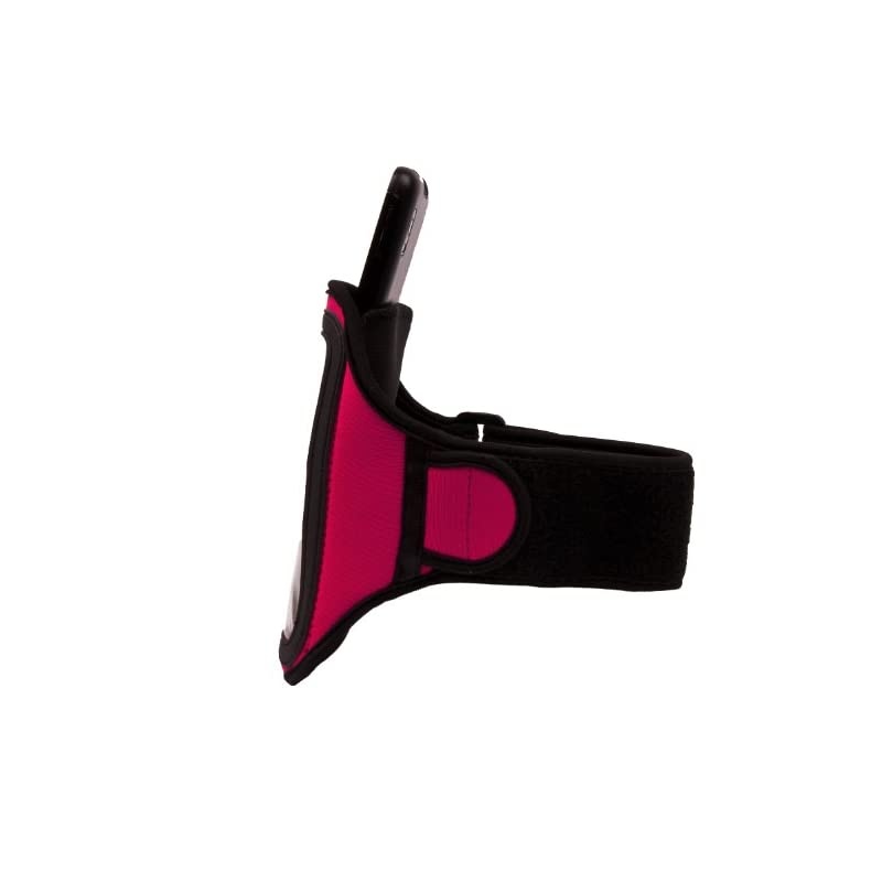 OEM VG Brand Magenta Armband with Sweat Resistant Lining and Unique Key Pocket for Nokia Lumia 920 Smart Phone + VanGoddy Wrist Band