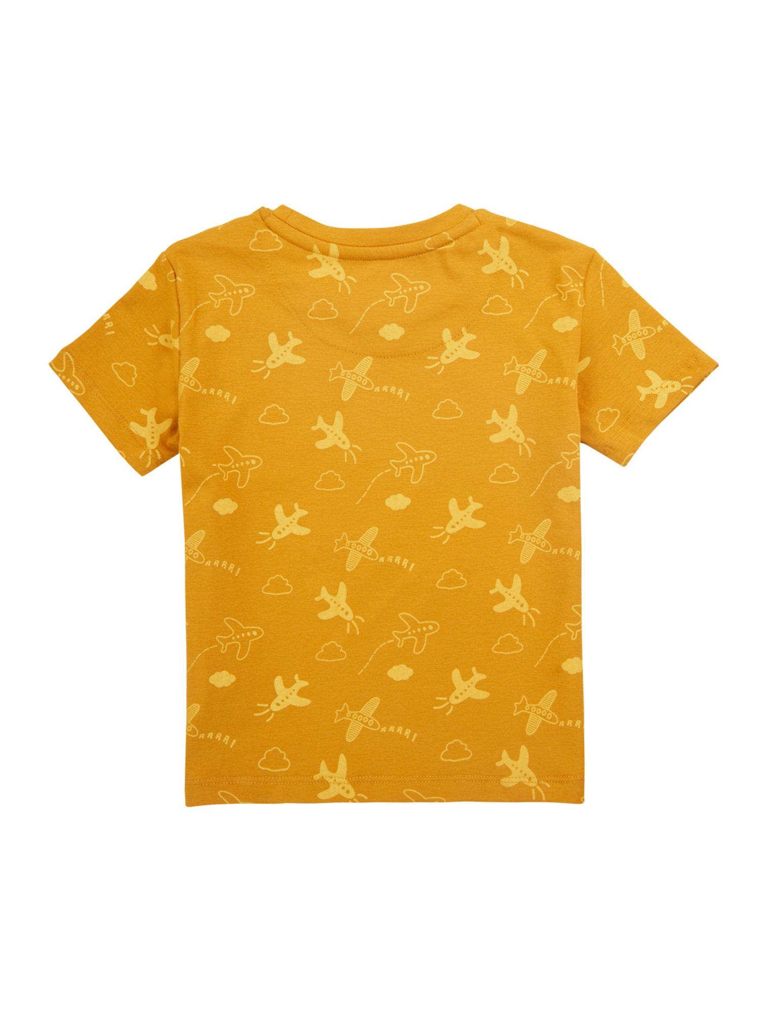 GJ baby Yellow Printed T-Shirt