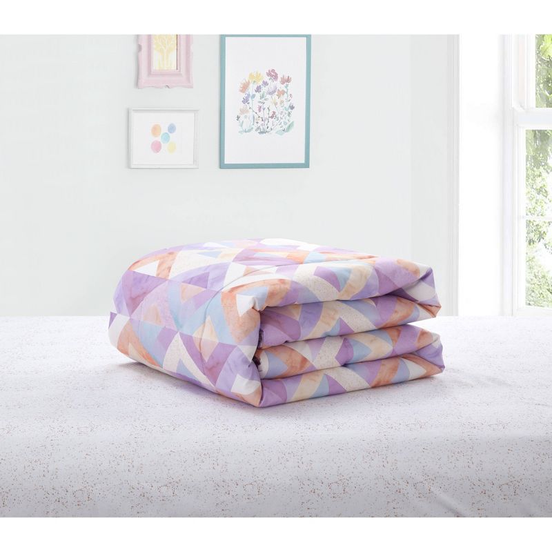 Twin Tie Dye Geo Bed in a Bag Purple - Heritage Club
