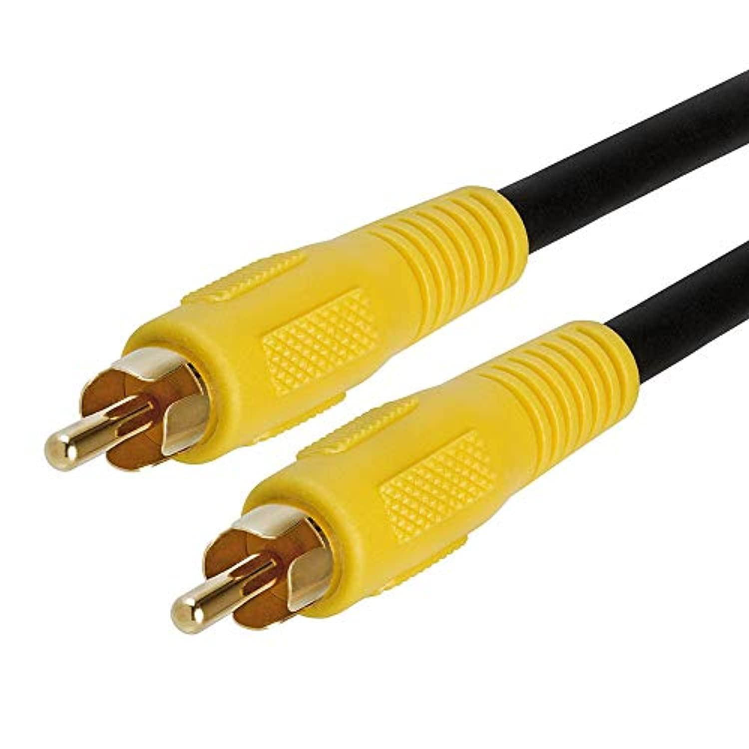 Cmple - 1-RCA Composite Video / Subwoofer / Coax / S/PDIF Patch Cable -50ft