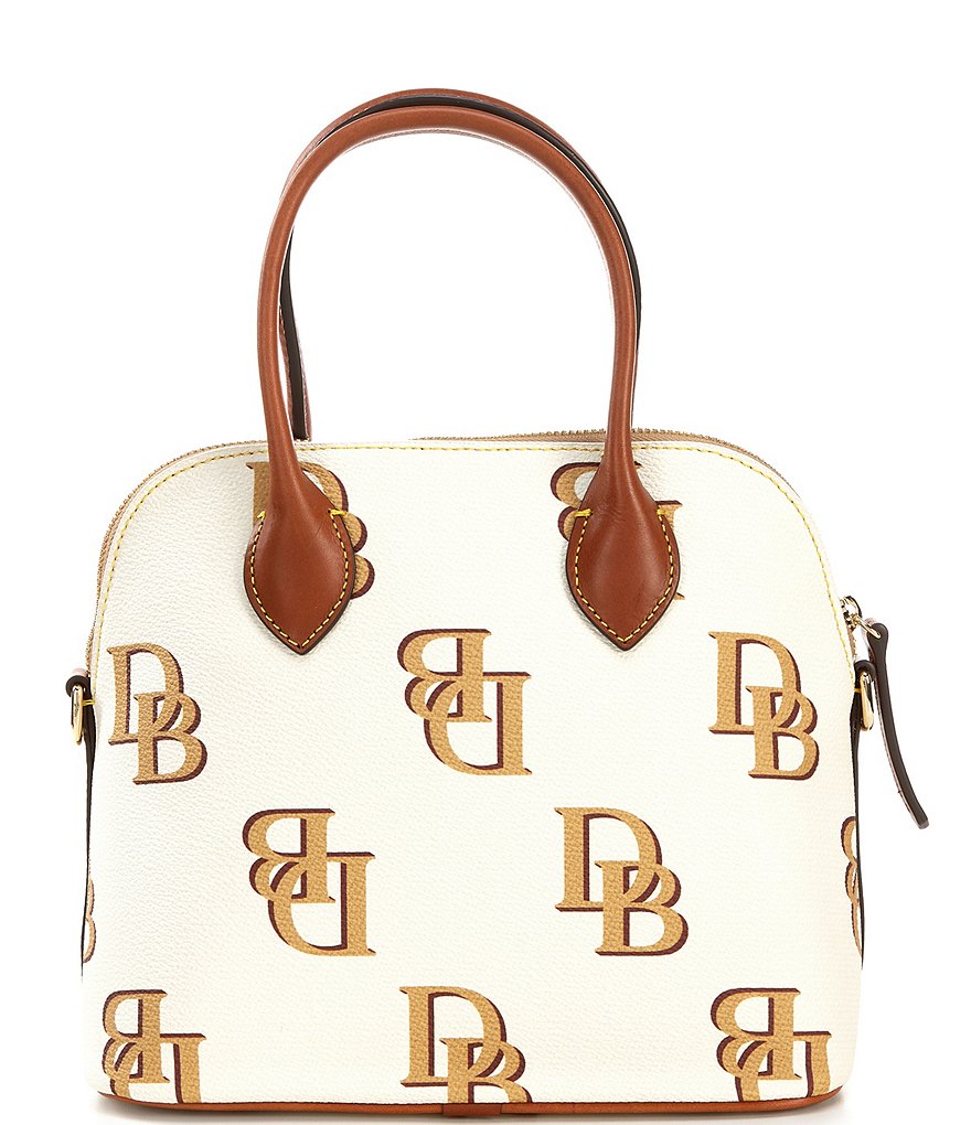 Dooney & Bourke Signature Monogrammed Collection Domed Satchel Bag
