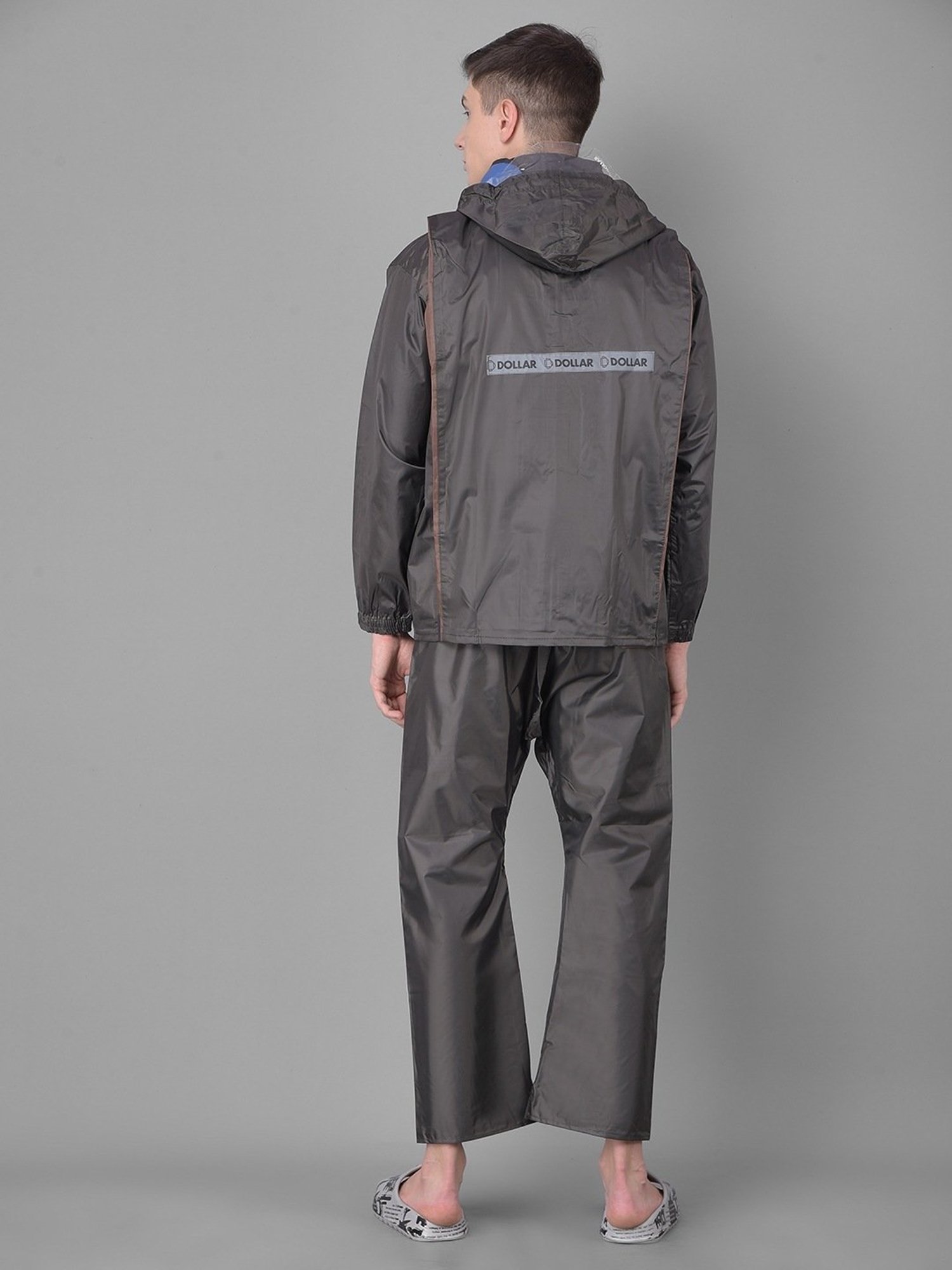 Wildcraft Red & Maroon Regular Fit Colour Block Rainwear Jacket