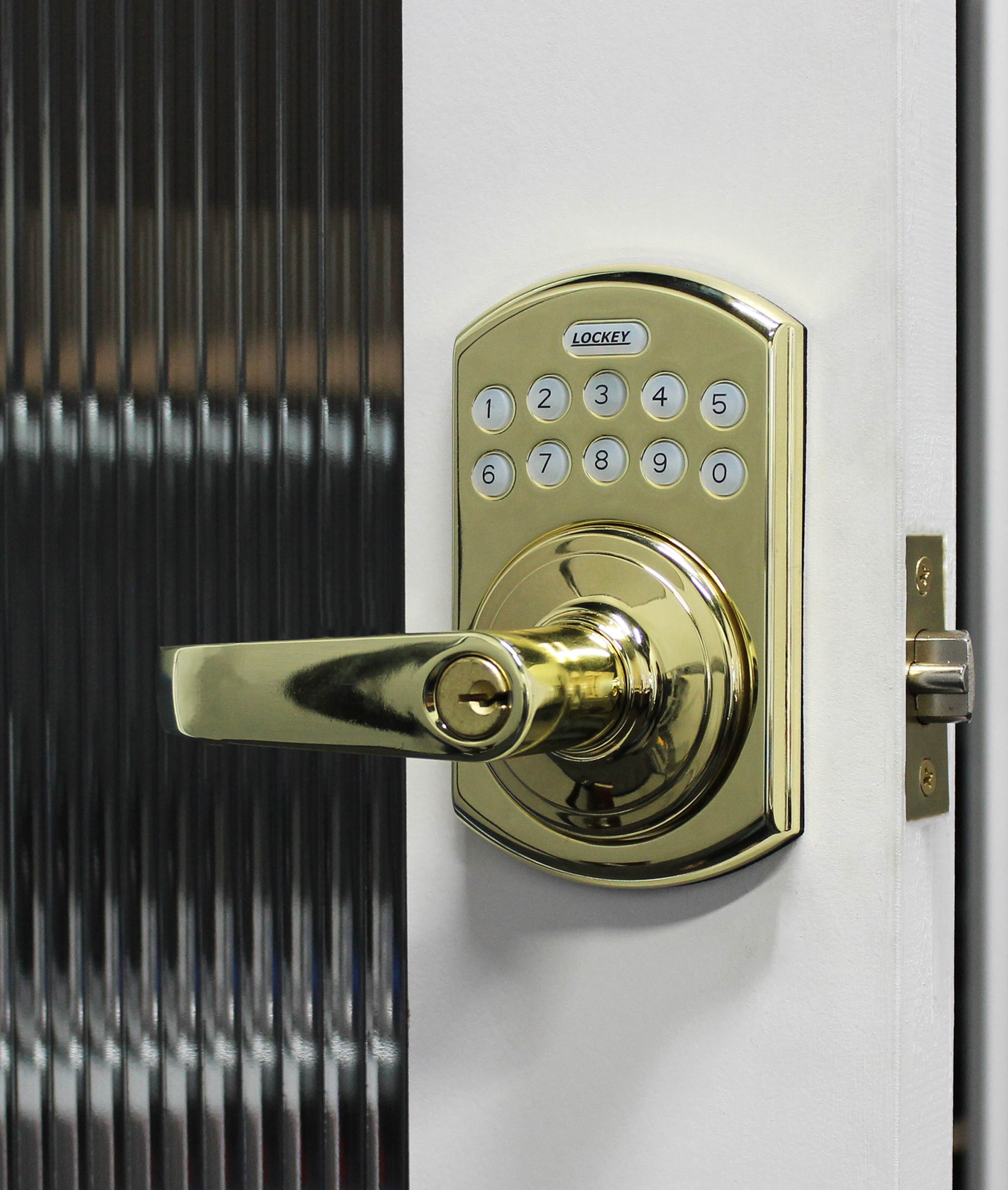 LockeyUSA E995OIL Electronic Lever Lock, Oil-Rubbed Bronze