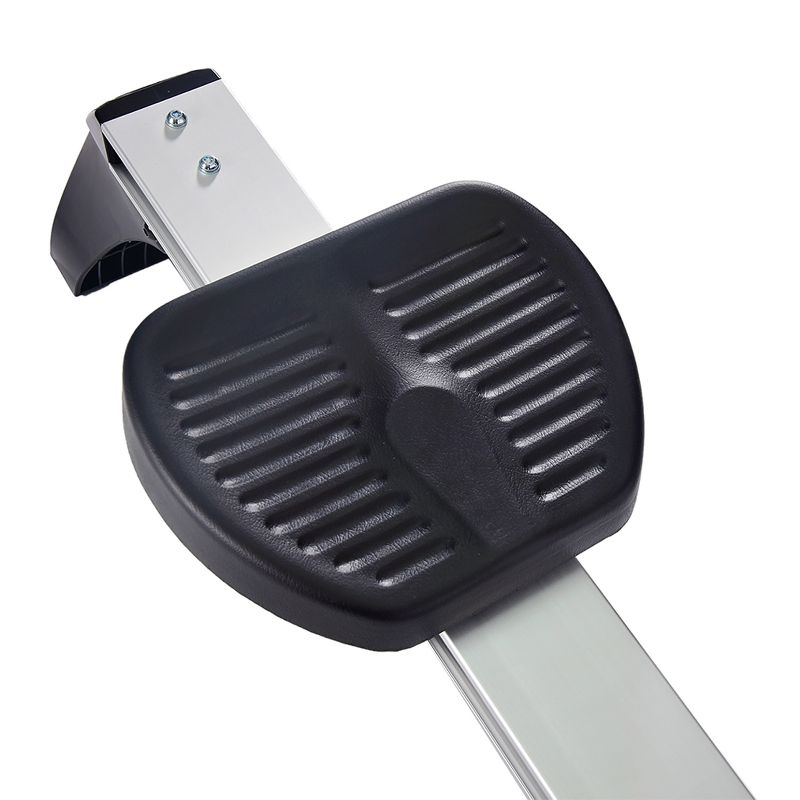 Stamina Products Avari 12 Programmable Cardio Exercise Monitor Magnetic Rower Machine with LCD Display and Heart Rate Tracker, White