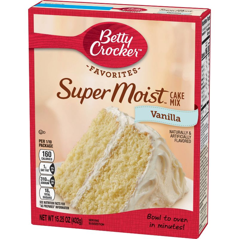 Betty Crocker SuperMoist Vanilla Cake Mix - 15.25oz
