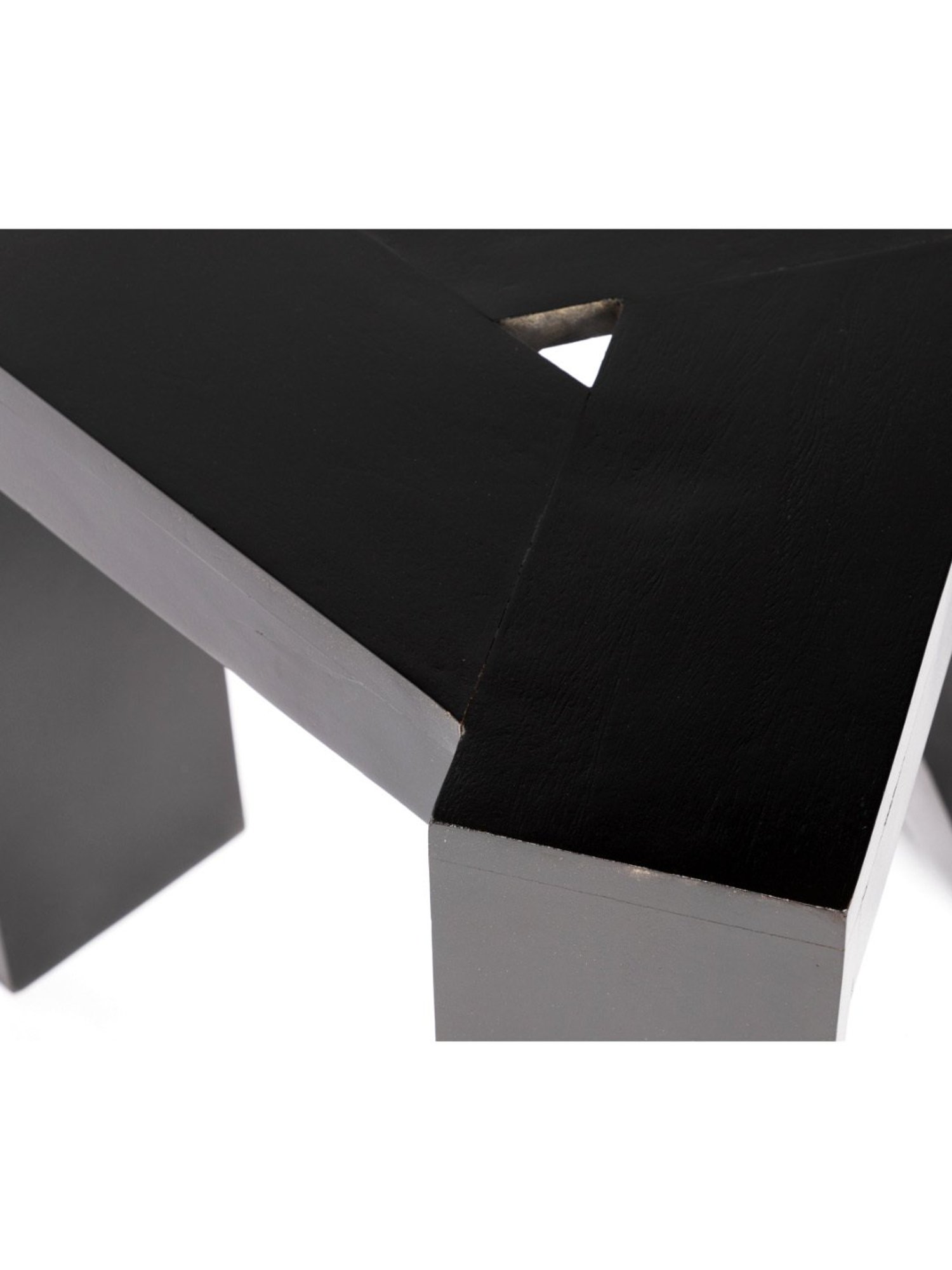 Ikiriya Avina Solid Dark Brown Wood End Table