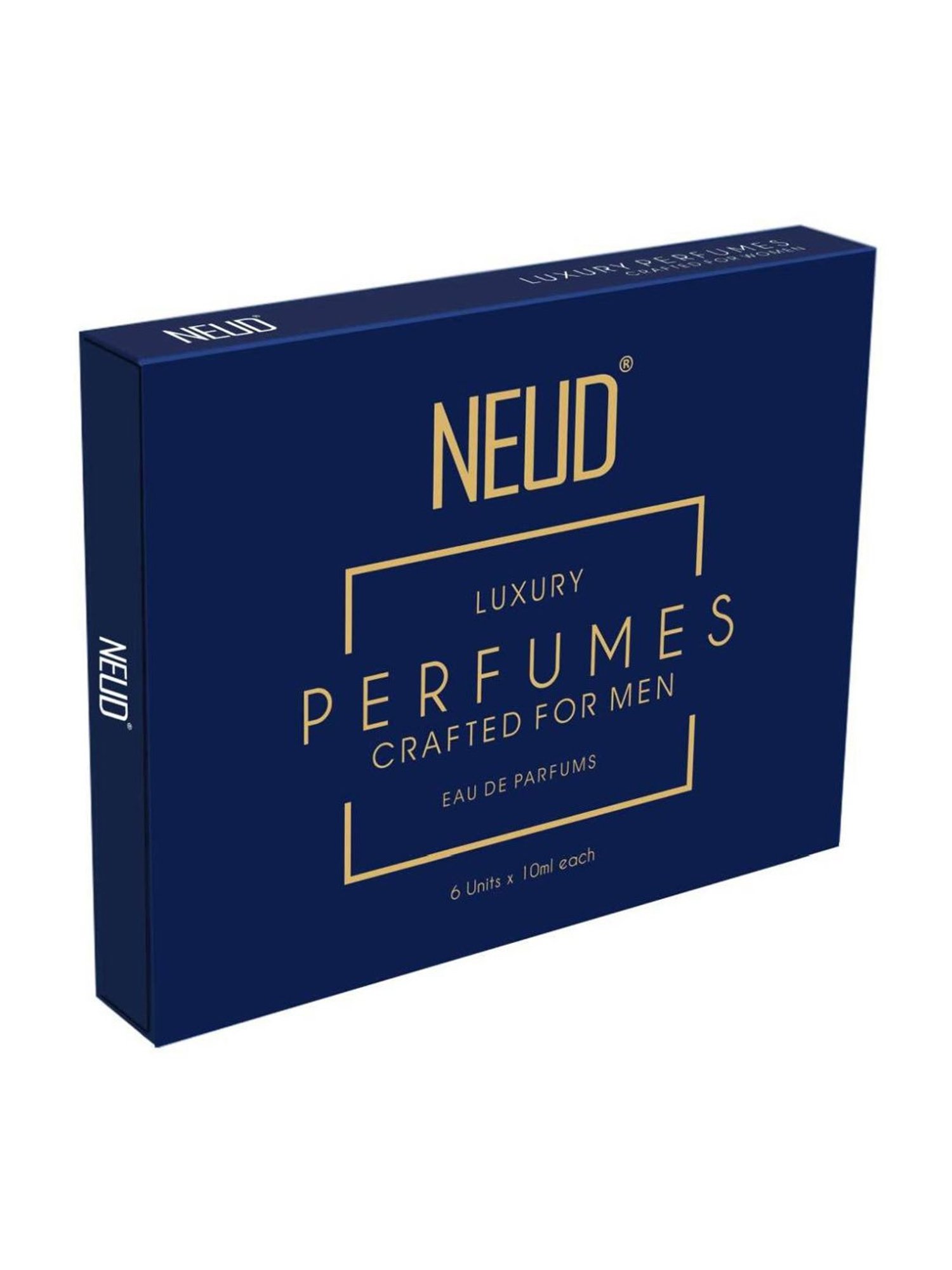 NEUD Luxury Perfumes for Men - 6 Vials x 10 ml Each (Pack of 1)