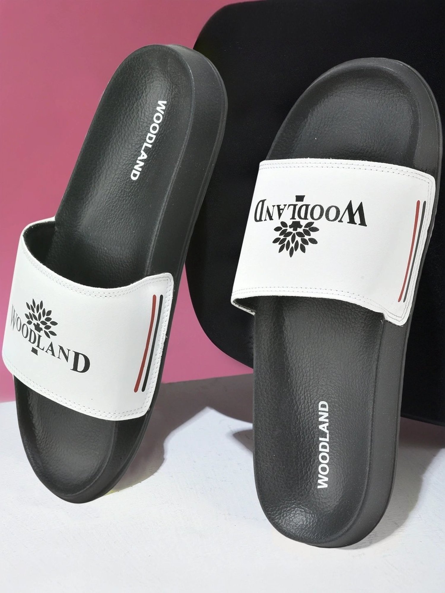 Woodland Men's White Slides