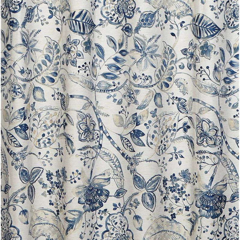 Georgian Shower Curtain Blue/Brown - Moda at Home