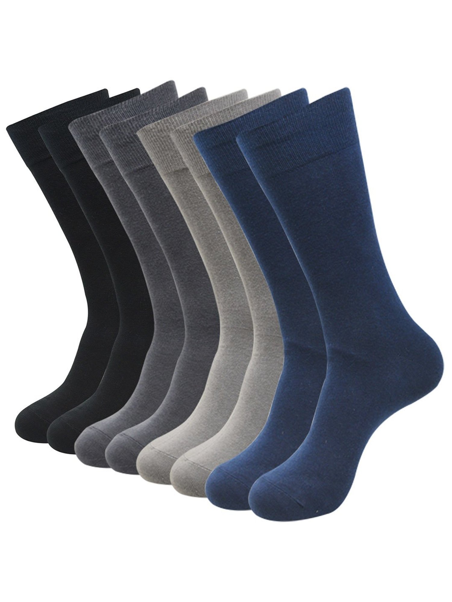 BALENZIA Multicolor Calf Length/Crew Length Socks - Pack of 8