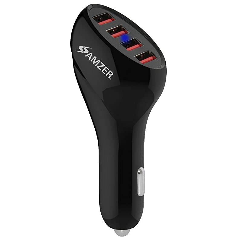 10A50W 4Port USB Car Charger with Intelligent Rapid Charge Technology