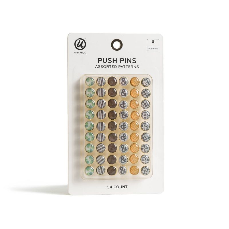 U Brands 54ct Fashion Push Pins