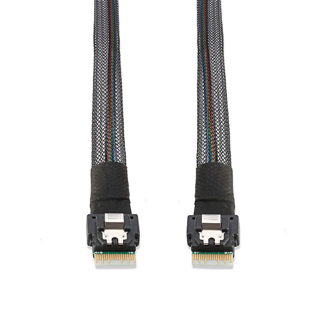 Weastlinks MINI SAS 38P SFF-8654 to 4 X SATA Server Data Transmission Cable 12Gbps Connecting Line for Hard Disk Computer Host
