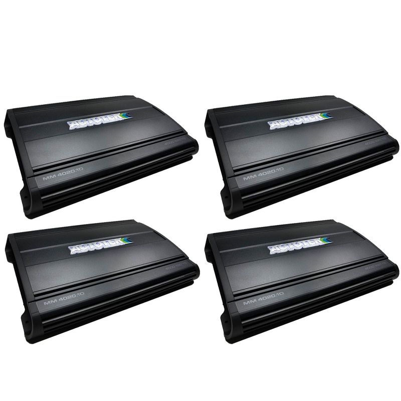 Autotek Mean Machine 4000W Mono Amplifier 1-Ohm Stable Car Audio Amp (4 Pack)