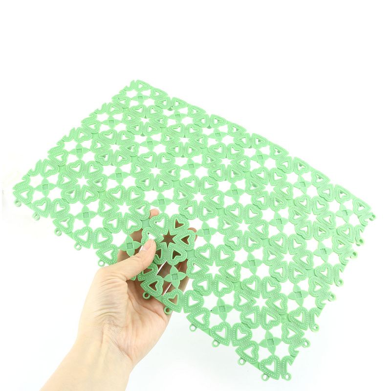 8"x1' Rectangle PVC (Polyvinyl Chloride) Floor Mat Green - PiccoCasa