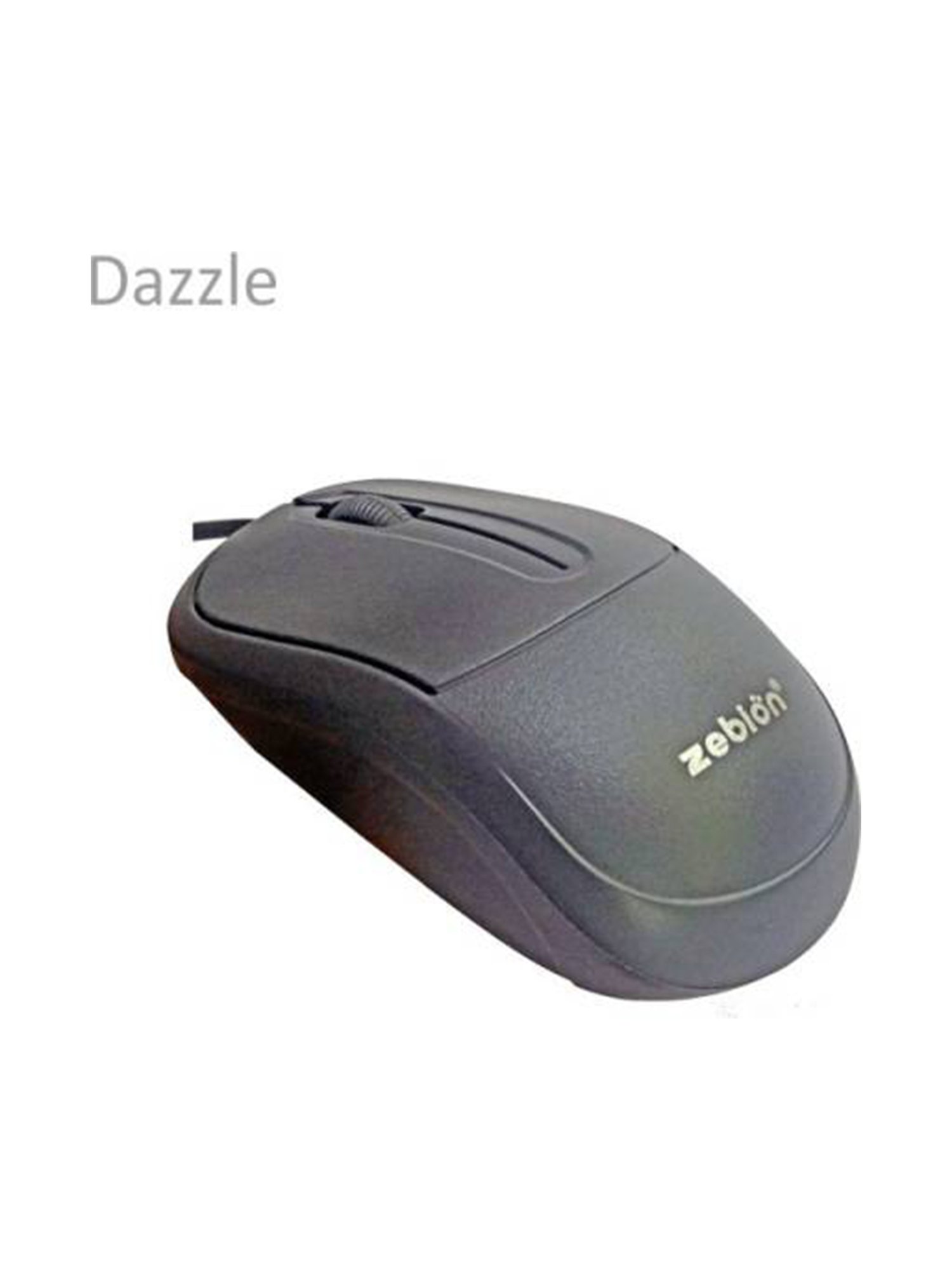 Zebion Dazzle Wired Optical Mouse Usb 2.0 - Black