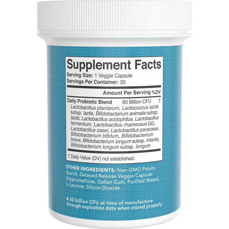 Sports Research Daily Probiotics Delayed Release, 60 Billion CFU, 30 Veggie Capsules, Probiotics