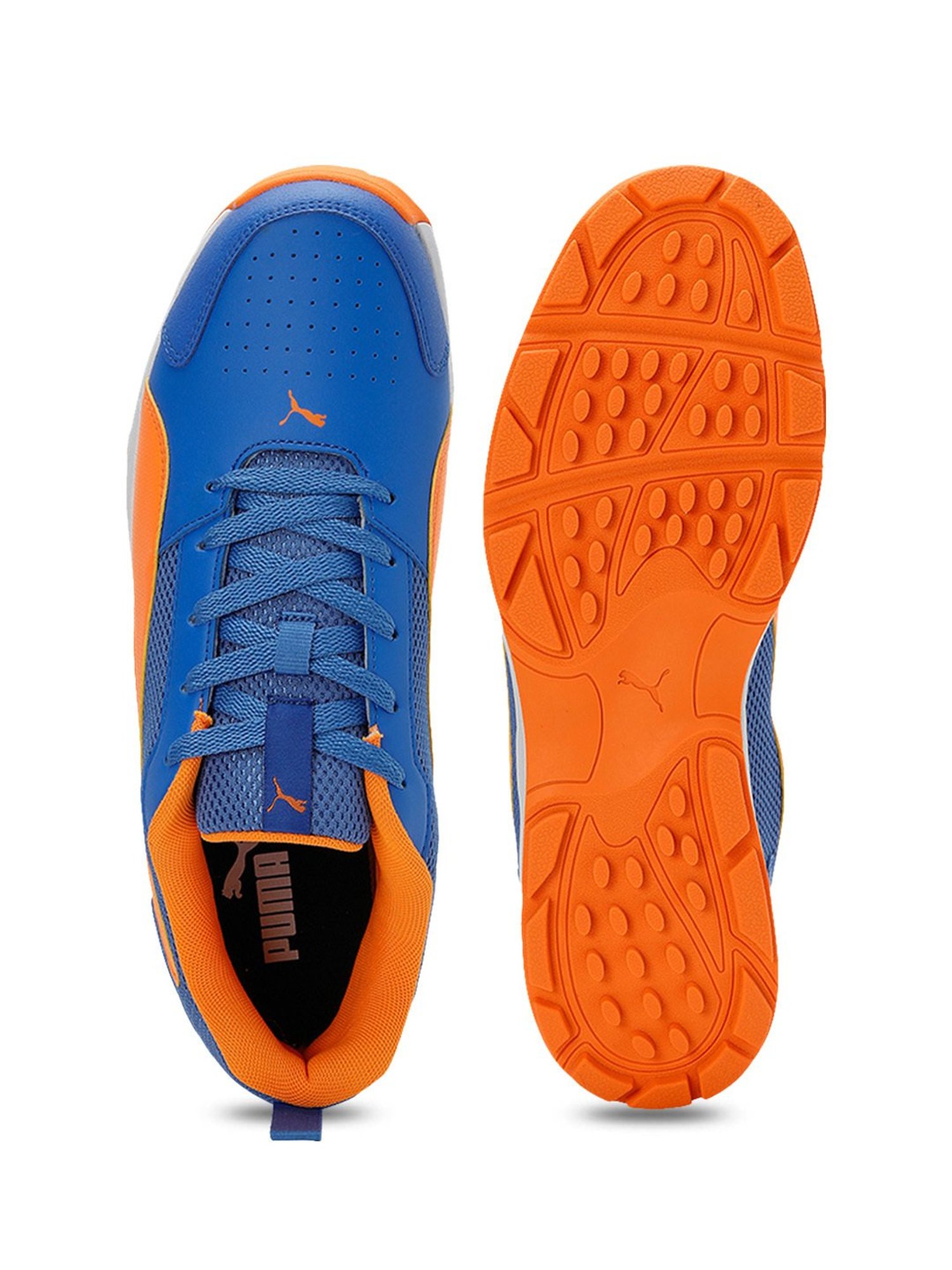 Nivia Men's Track and field-100 Orange Cricket Shoes