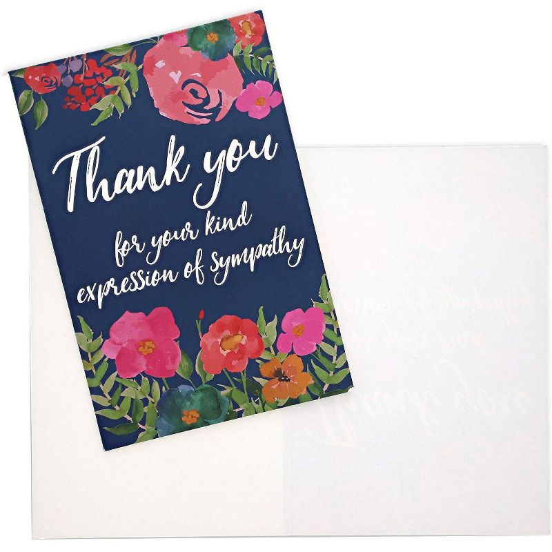 Pipilo Press Sympathy Thank You Cards with Envelopes (48 Pack)