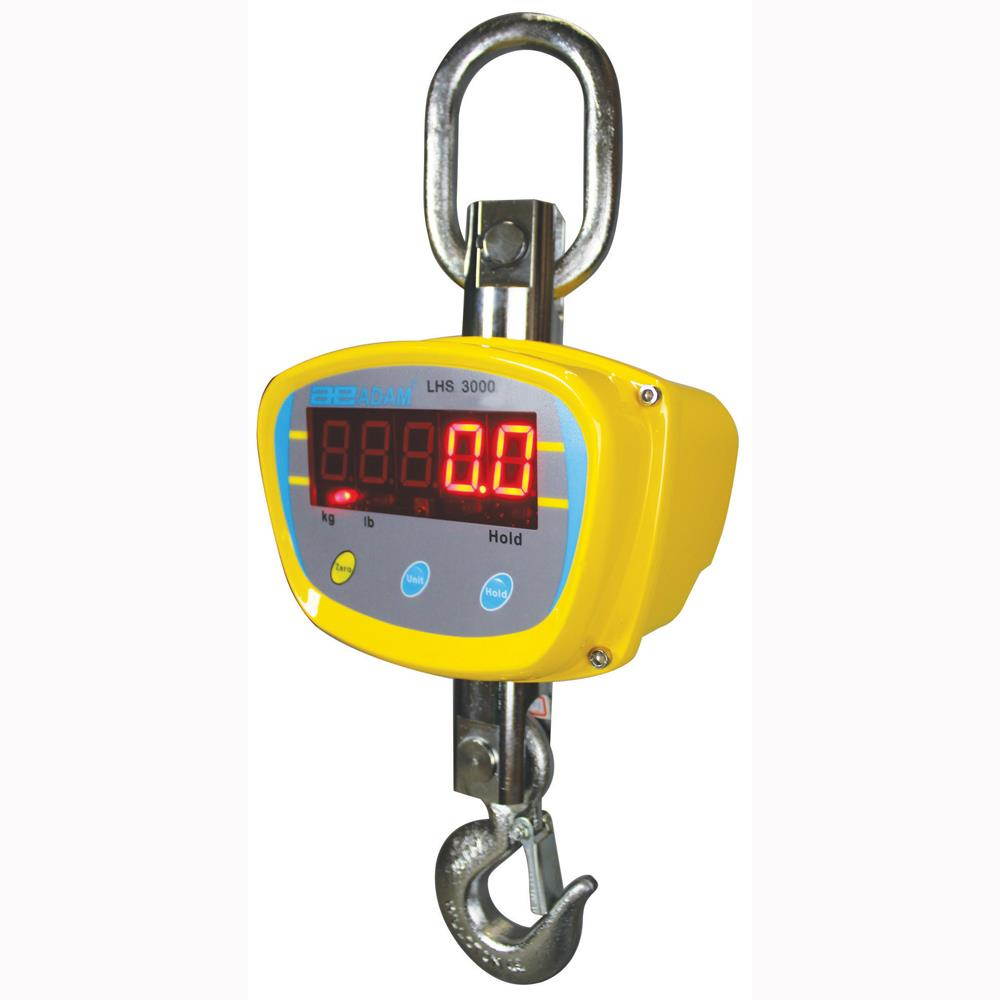 1500kg/3000 lb. Capacity Crane Scale, 0.2kg/0.5 lb. Scale Graduations