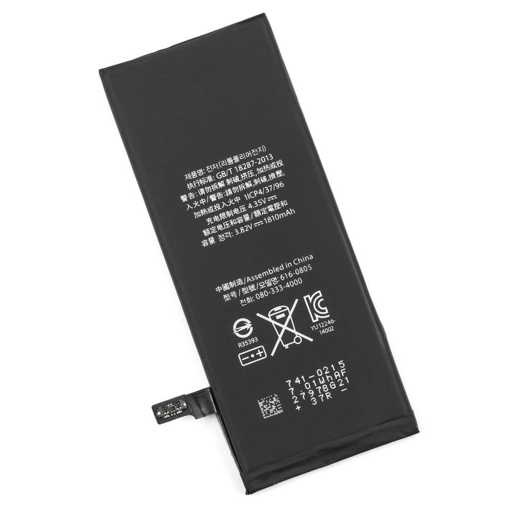 1810mAh Replacement Battery for Apple iPhone 6 w/ Microfiber - 616-0805