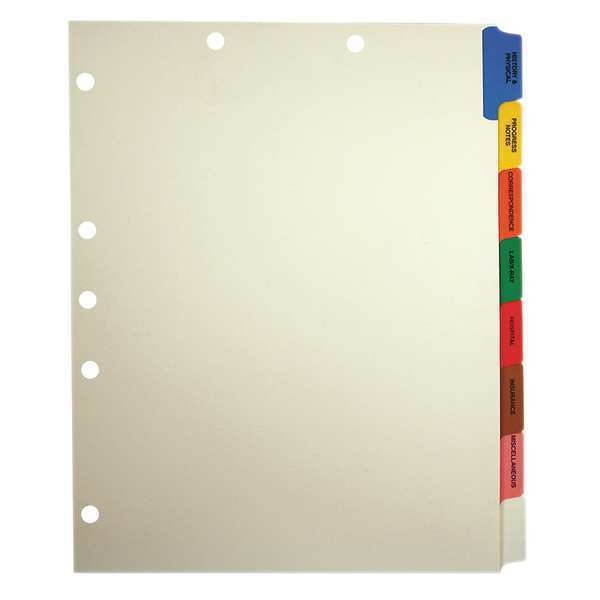 Tabbies Medical Chart Divider Sets Side Tab 9 x 11 40 Sets/Box 54505
