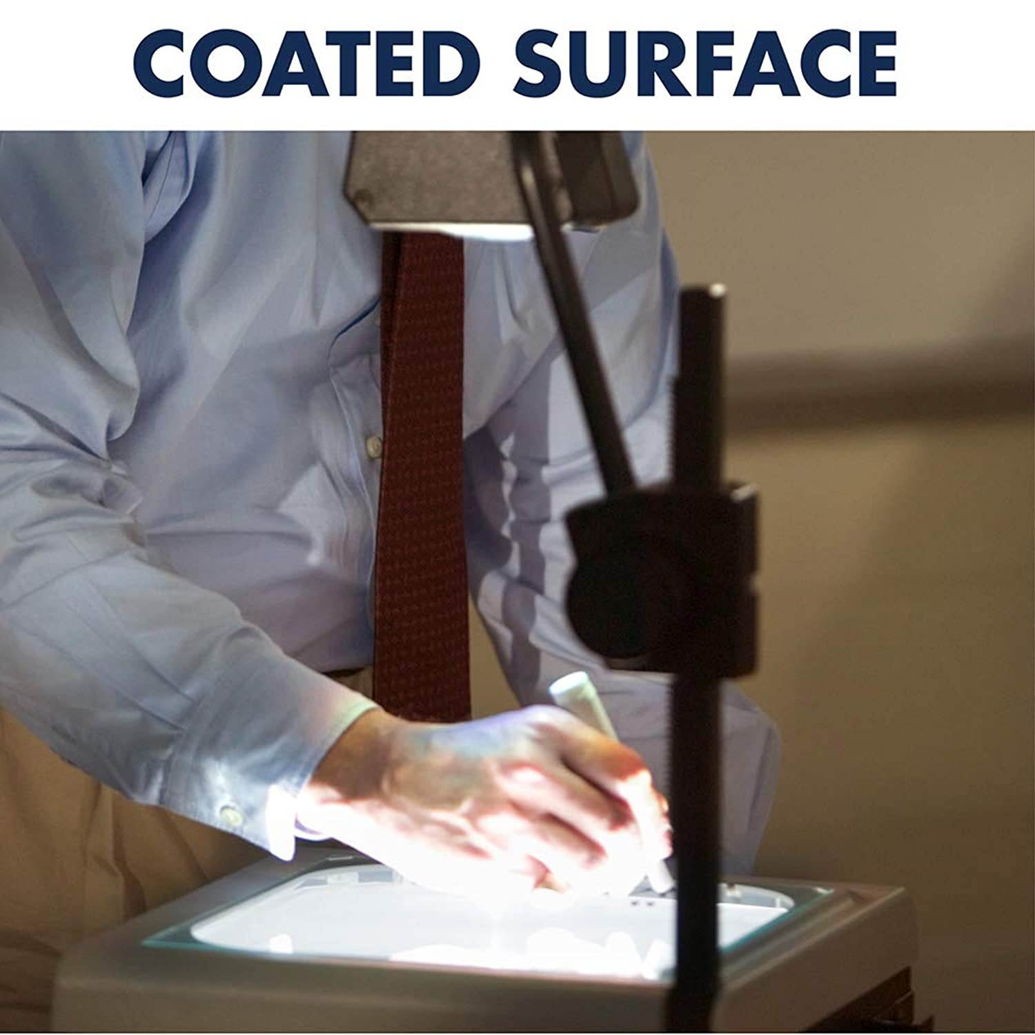 Apollo Transparency Film for Plain Paper Copier, Black on Clear Sheet, Without Stripe, 100 Sheets/Pack (VPP100CE)