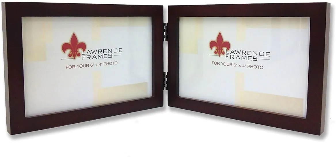 Lawrence Frames 755964D 6 x 4 Double Espresso Wood Frame