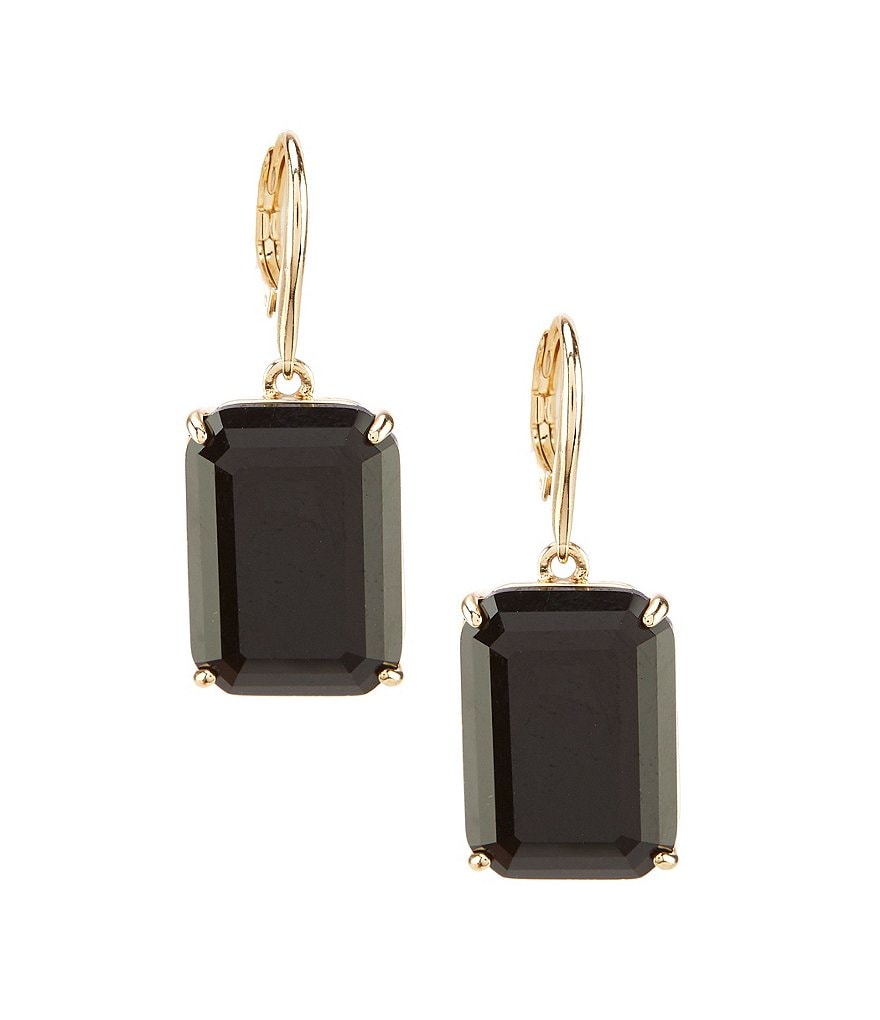 Lauren Ralph Lauren Gold Jet Drop Earrings