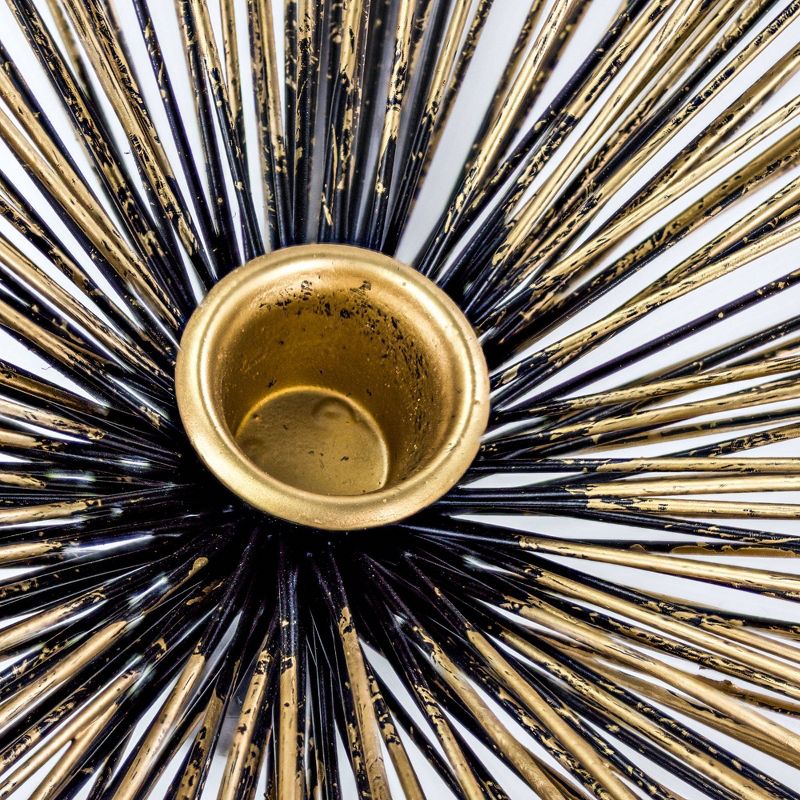 Five Opening Starburst Metal Candleholder Bronze 33.86" - E2