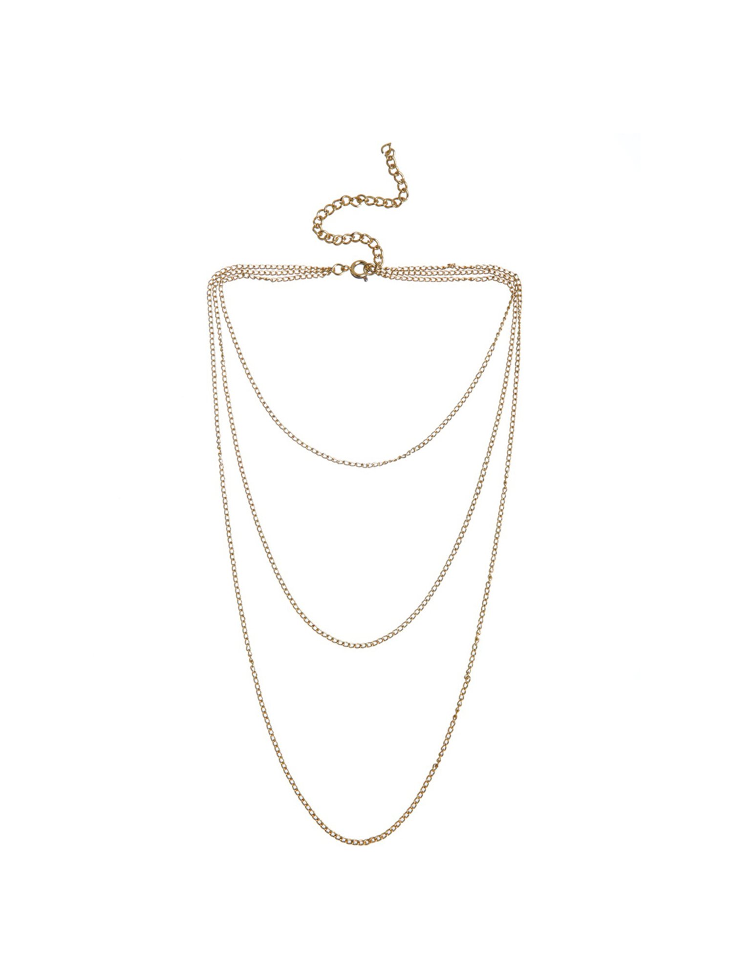 Karatcart Golden Multilayered Chain Women