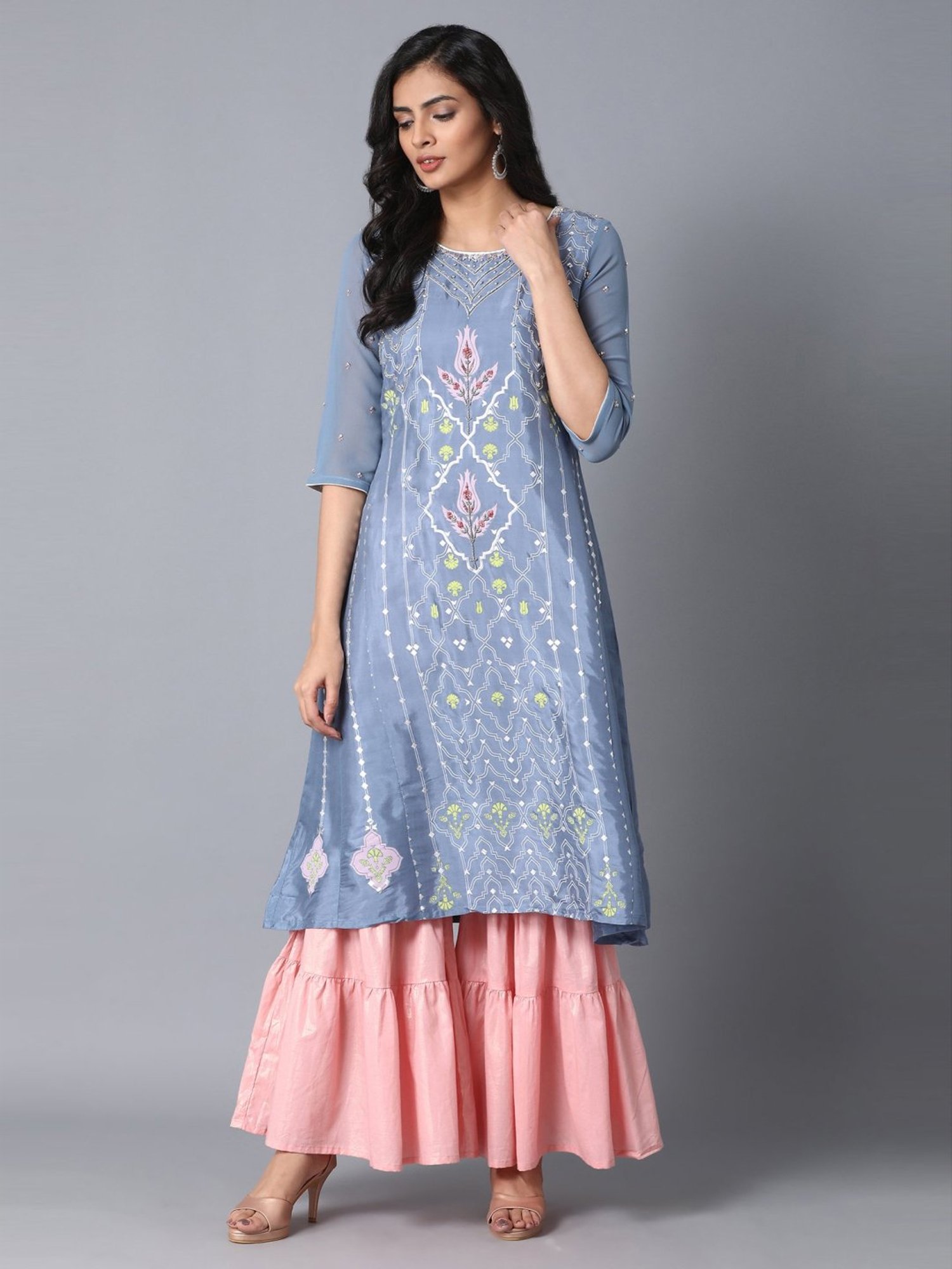 Elleven Pink Cotton Sharara
