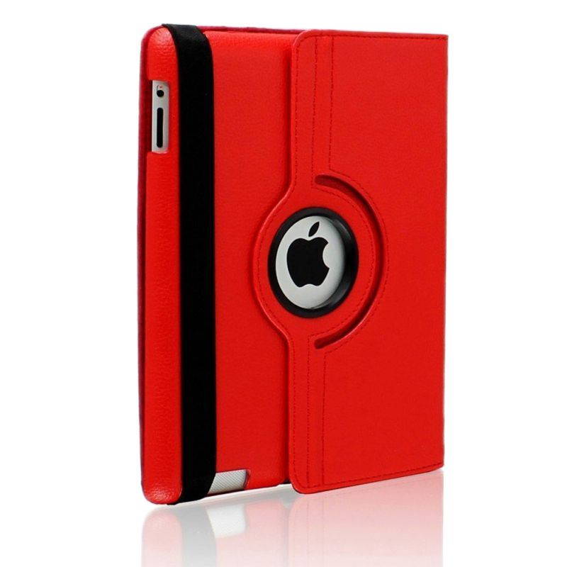 Fullbell Apple iPad 2/3/4 Case - 360 Degree Rotating Stand Smart Case Cover for iPad with Retina Display (iPad 4th Generation), the new iPad 3 & iPad 2 (Automatic Wake/Sleep Feature) - Black