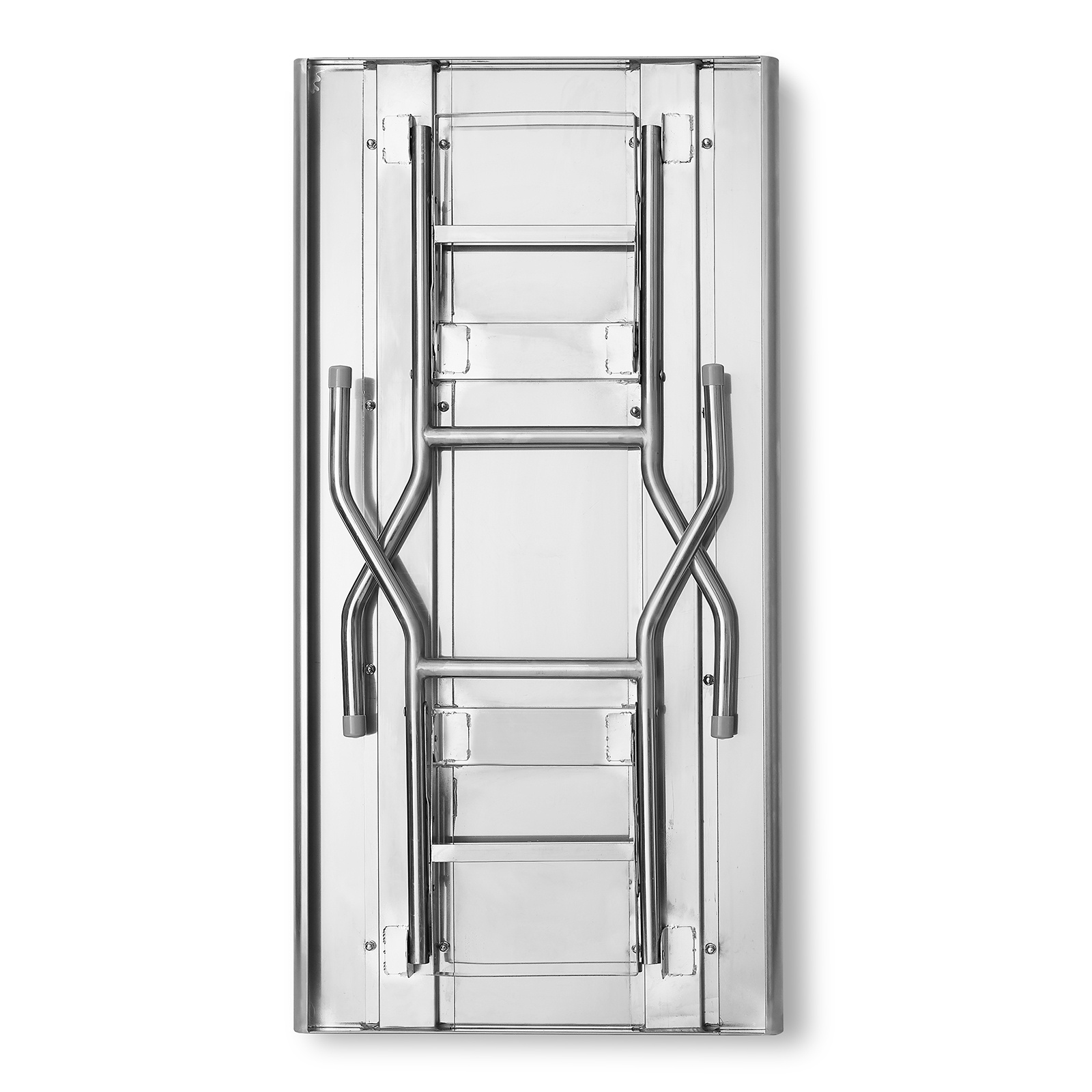GRIDMANN Stainless Steel Folding Table 48 x 24 Inch Kitchen Prep & Work Table