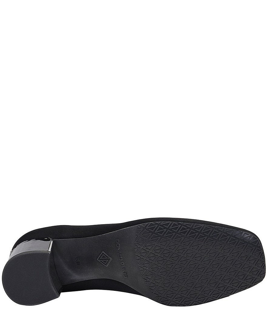 Donald Pliner Chelsie Stretch Crepe Square Toe Block Heel Shooties