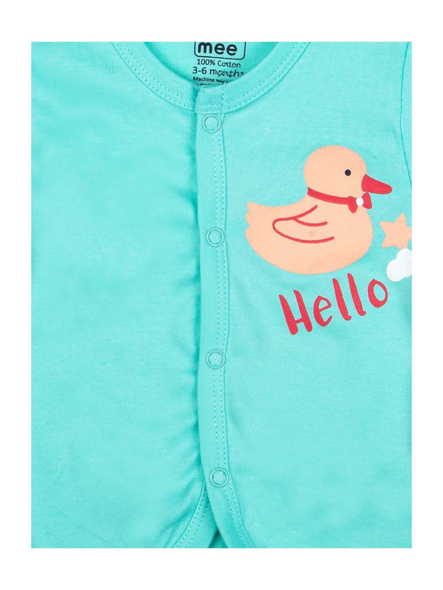 Mee Mee Kids Multicolor Cotton Printed Jablas - Pack of 3