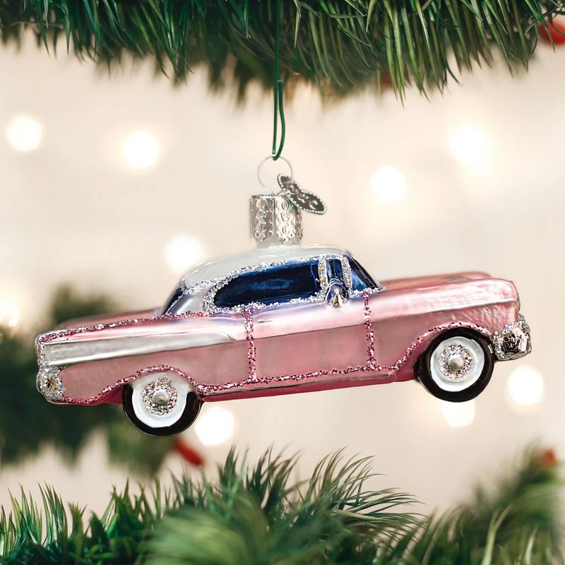 Old World Christmas 2.0" 57 Chevy Ornament Vintage Car  -  Tree Ornaments