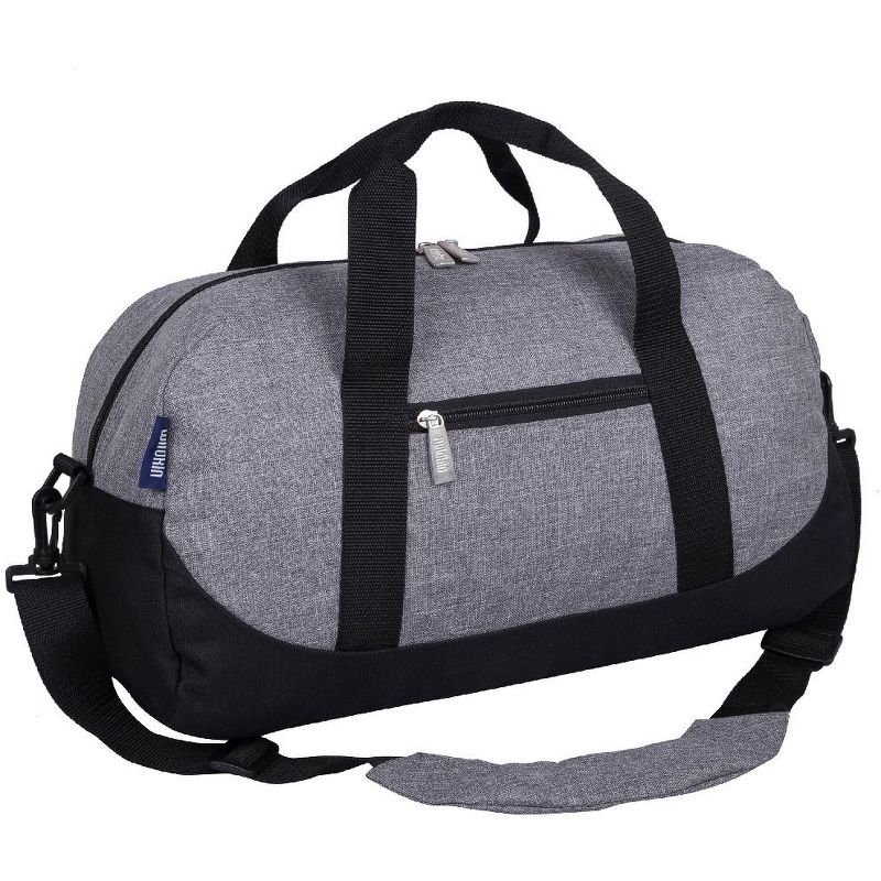 Wildkin Gray Tweed Overnighter Duffel Bag