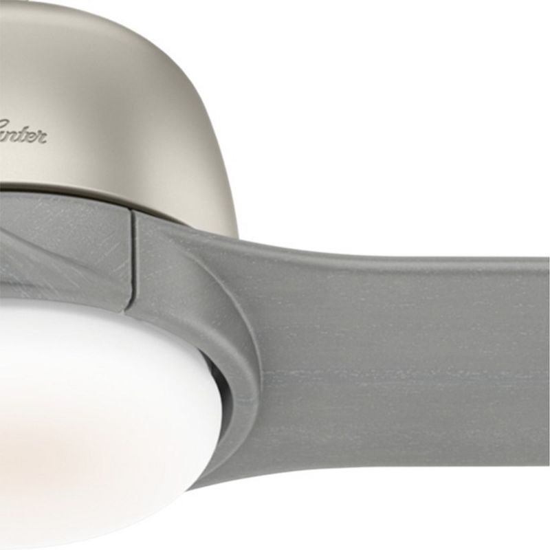 52" Casa Vieja Modern Rustic 3 Blade Ceiling Fan with Remote Brushed Nickel Natural Wood House Bedroom Living Room Home Kitchen