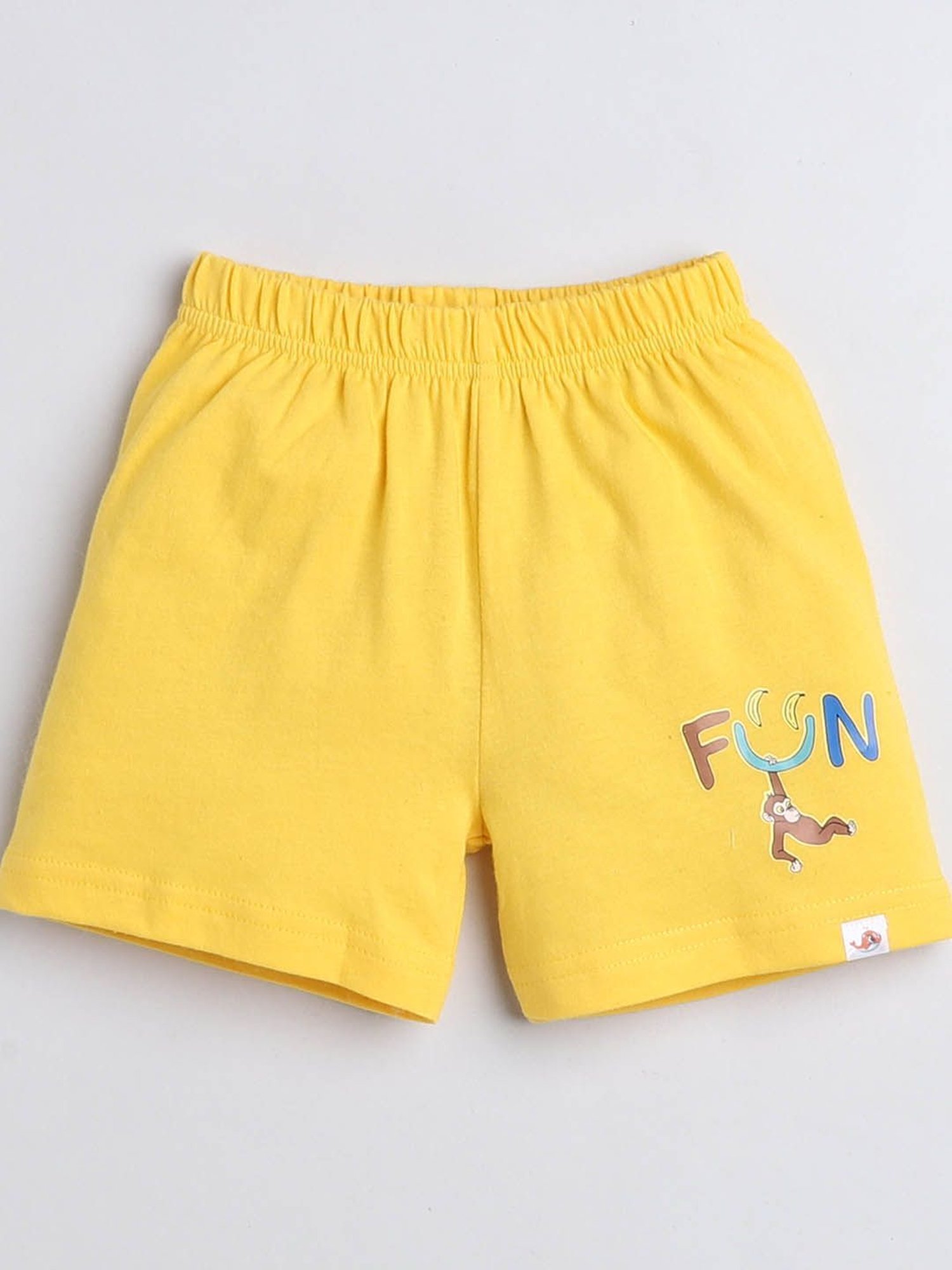 Bumzee Kids Multicolor Printed T-Shirts (Pack Of 2) with Shorts