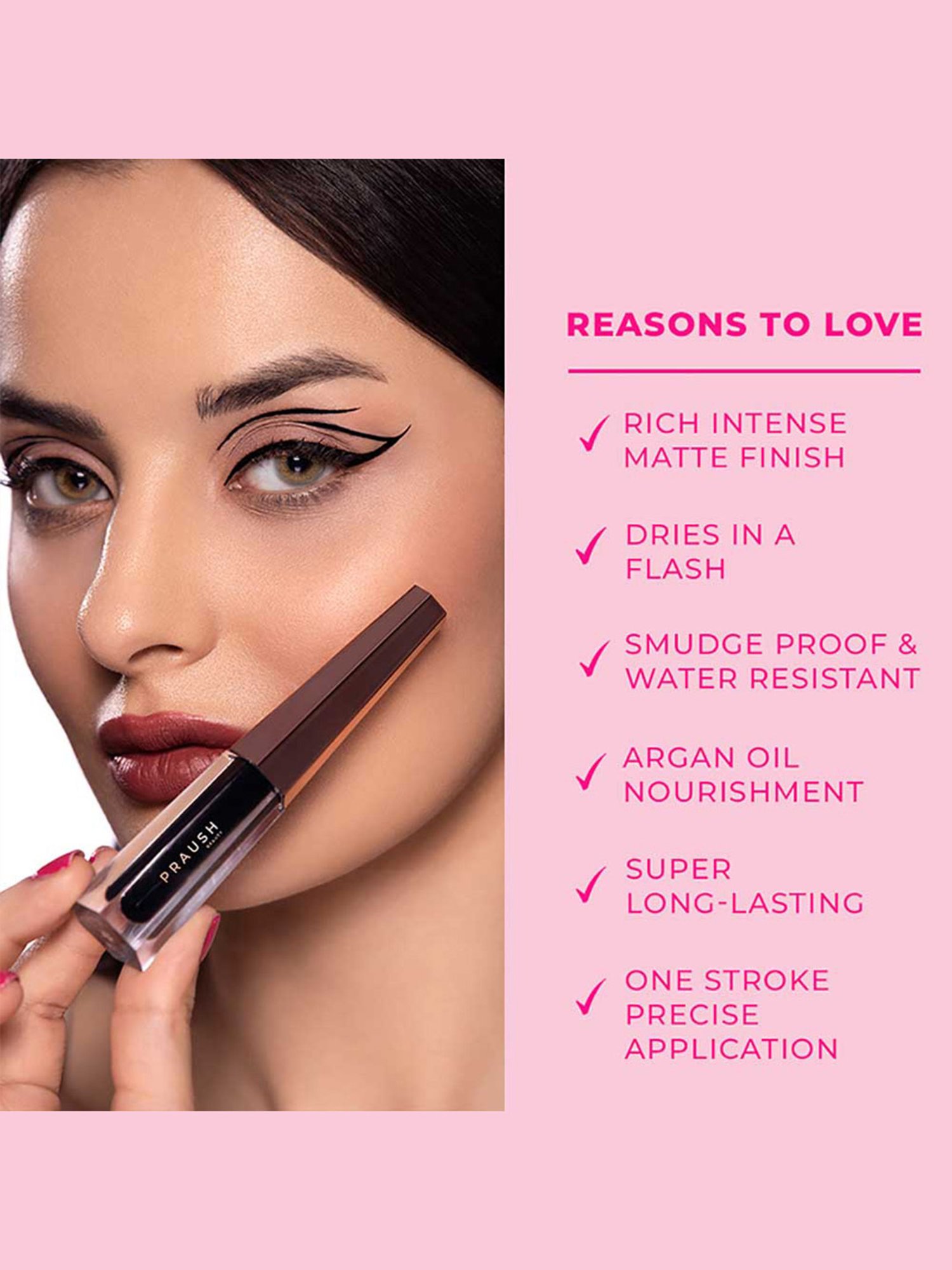 Praush Beauty Constant Liner Black - 2.8 ml