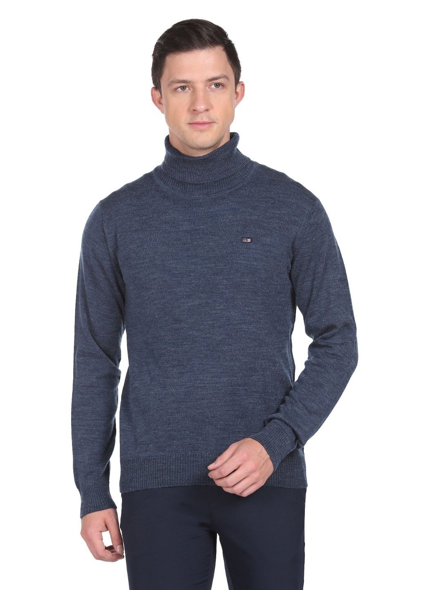Arrow Sports Blue Regular Fit Sweater