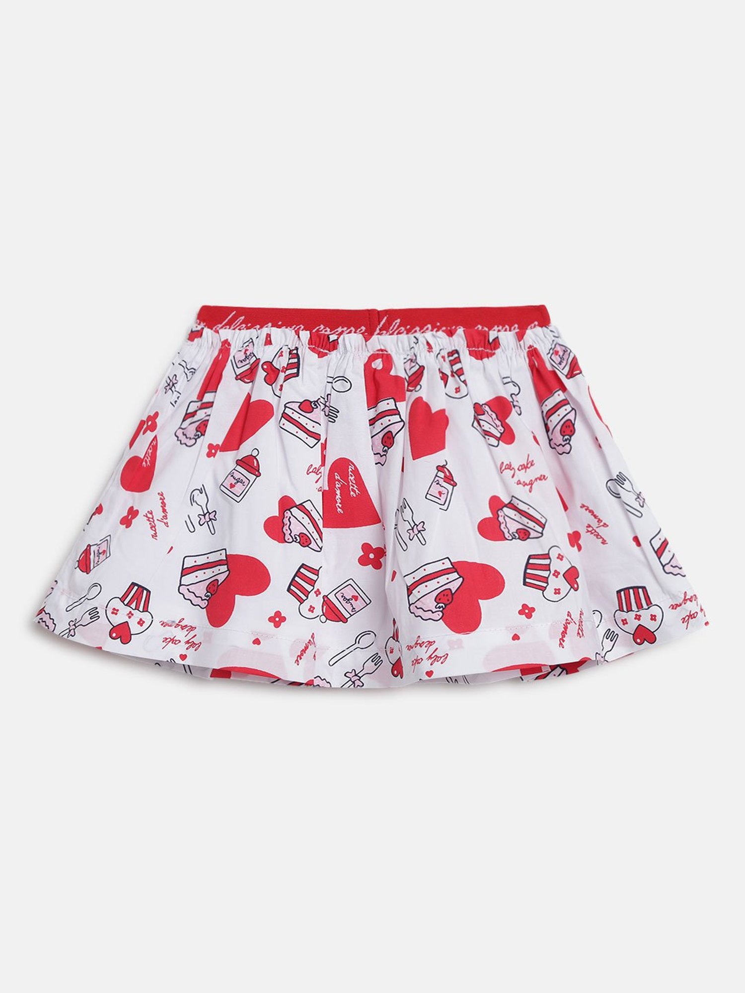 MINIKLUB Kids Blue Cotton Embellished Skirt